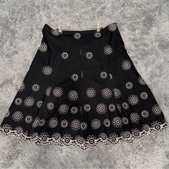 Notations Black A-Line Knee-Length Skirt - Picture 1 of 5